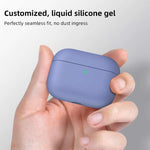Per Apple AirPods Pro Custodia protettiva per auricolari wireless in silicone liquido ultrasottile