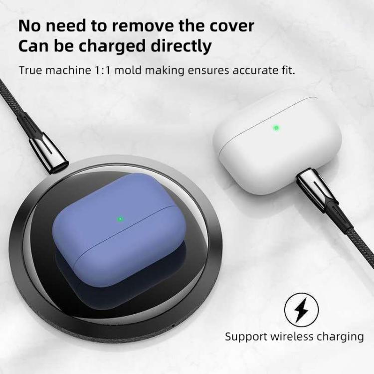 Per Apple AirPods Pro Custodia protettiva per auricolari wireless in silicone liquido ultrasottile