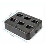 Caricatore a sei vie per Walkie Talkie Retevis H777 e Baofeng 888