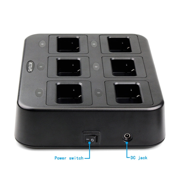 Caricatore walkie-talkie 6 vie per Retevis RT21 RT24