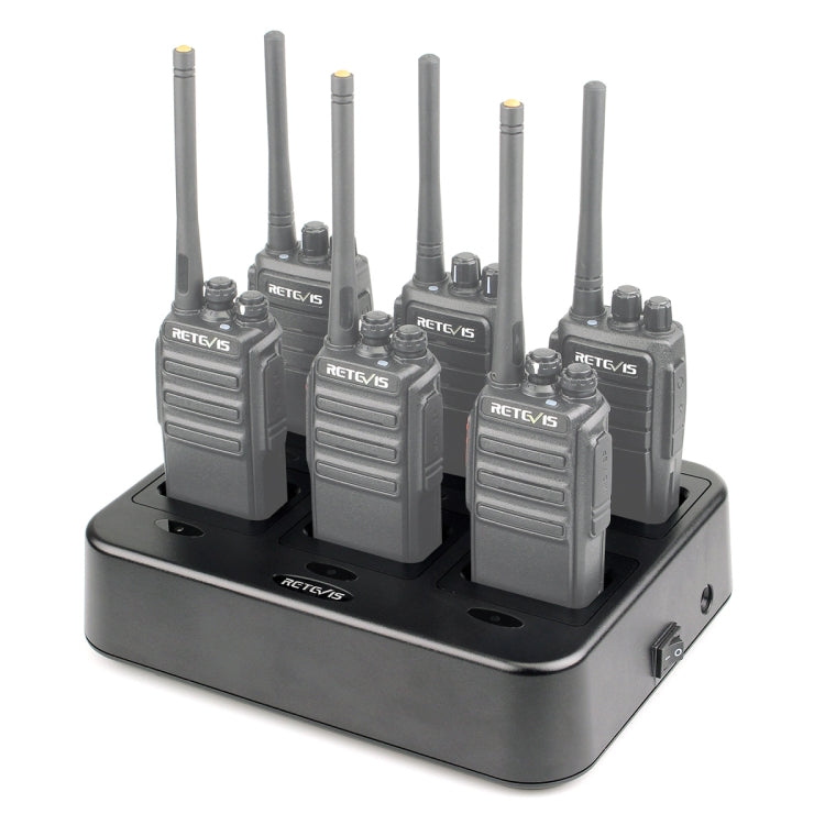Caricatore walkie-talkie 6 vie per Retevis RT21 RT24