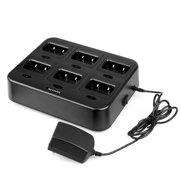 Caricatore walkie-talkie 6 vie per Retevis RT21 RT24