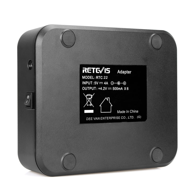 Caricabatterie a 6 vie per Retevis RT22 RTC22 EU/US Plug