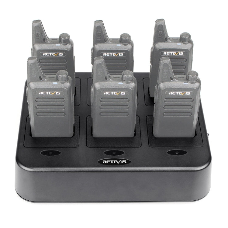 Caricabatterie a 6 vie per Retevis RT22 RTC22 EU/US Plug