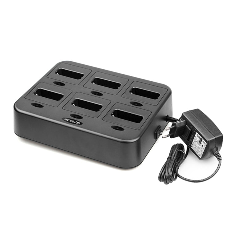 Caricabatterie a 6 vie per Retevis RT22 RTC22 EU/US Plug