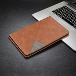 Custodia portafoglio in pelle con rotazione per Galaxy Tab A7