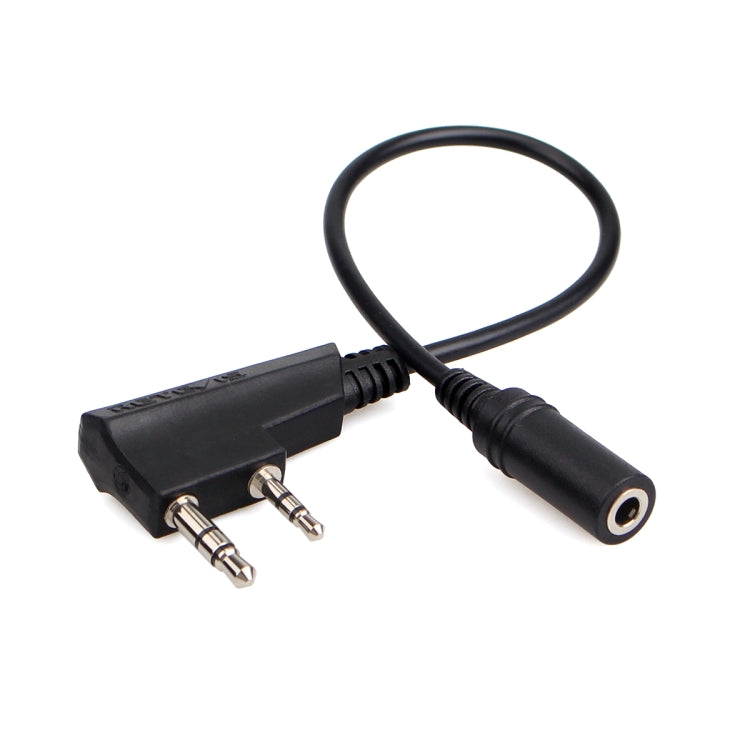 RETEVIS TCK01 Kenwood 2 Pin to 3.5mm Female Earphone Audio Transfer Cable for Cell Phone for RT21/RT22/RT24/RT7/RT27/H777, TCK01