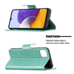Custodia portafoglio in pelle PU per Samsung Galaxy A22 5G
