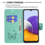 Custodia portafoglio in pelle PU per Samsung Galaxy A22 5G