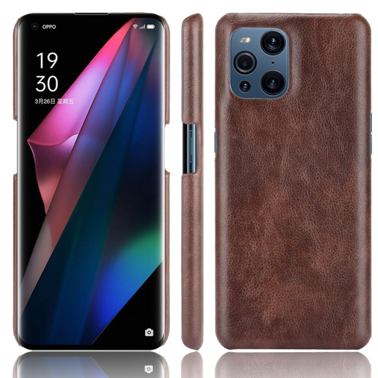 Custodia per PC + PU antiurto con texture Litchi, For OPPO Find X3 / X3 Pro, For Fujitsu Be4 Plus F-41B, For Asus Zenfone 8 / ZS590KS
