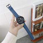 Cinturino di ricambio per cinturino in pelle con texture Litchi cucito, For Samsung Galaxy Watch Active2 40mm, For Samsung Galaxy Watch Active2 44mm
