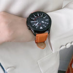 Cinturino di ricambio per cinturino in pelle con texture Litchi cucito, For Samsung Galaxy Watch Active2 40mm, For Samsung Galaxy Watch Active2 44mm