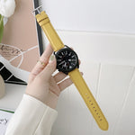 Cinturino di ricambio per cinturino in pelle con texture Litchi cucito, For Samsung Galaxy Watch Active