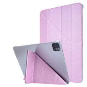 Custodia in pelle a deformazione orizzontale con struttura in seta con supporto, For iPad Air 13 2025 / 2024 / iPad Pro 12.9 2022 / 2021, For iPad Pro 11 2022 / 2021