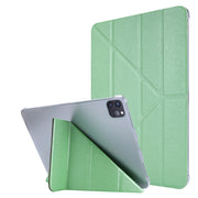 Custodia in pelle a deformazione orizzontale con struttura in seta con supporto, For iPad Air 13 2025 / 2024 / iPad Pro 12.9 2022 / 2021, For iPad Pro 11 2022 / 2021