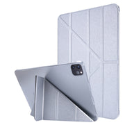 Custodia in pelle a deformazione orizzontale con struttura in seta con supporto, For iPad Air 13 2025 / 2024 / iPad Pro 12.9 2022 / 2021, For iPad Pro 11 2022 / 2021