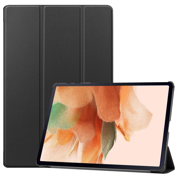 Custer Texture custodia orizzontale in pelle a libro con supporto a tre pieghe e funzione Sleep/Wake-up, For Samsung Galaxy Tab S7 Lite T730 / T735