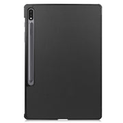 Custer Texture custodia orizzontale in pelle a libro con supporto a tre pieghe e funzione Sleep/Wake-up, For Samsung Galaxy Tab S7 Lite T730 / T735