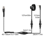 RETEVIS EH050K Microfono per cuffie aeronautiche 2 pin con PTT