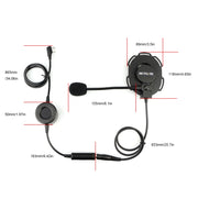 RETEVIS EH060K 2 Pin Waterproof Tactical Military Headset Microphone PPT, EH060K