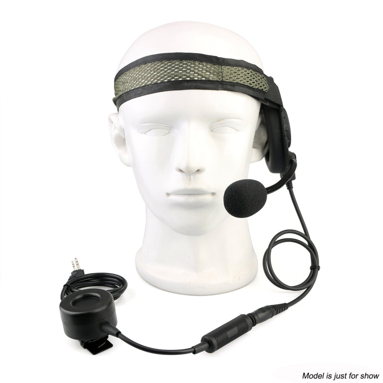 RETEVIS EH060K 2 Pin Waterproof Tactical Military Headset Microphone PPT, EH060K