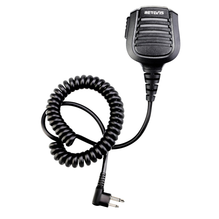 RETEVIS HM004 IPX5 Microfono altoparlante moto impermeabile a 2 pin per Motorola GP68/GP88/GP300/GP2000/CT150, HM004