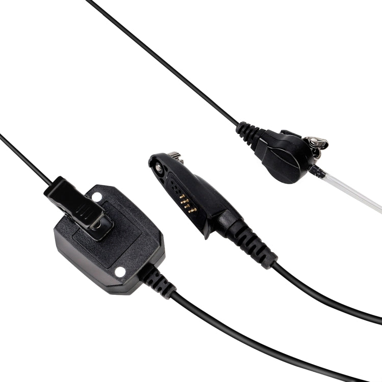 RETEVIS EA110M IP66 Waterproof 6-Pin PTT Air Guide Earpiece Microphone with GP328plus Connector, EA110M