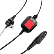 RETEVIS EA110M IP66 Waterproof 6-Pin PTT Air Guide Earpiece Microphone with GP328plus Connector, EA110M