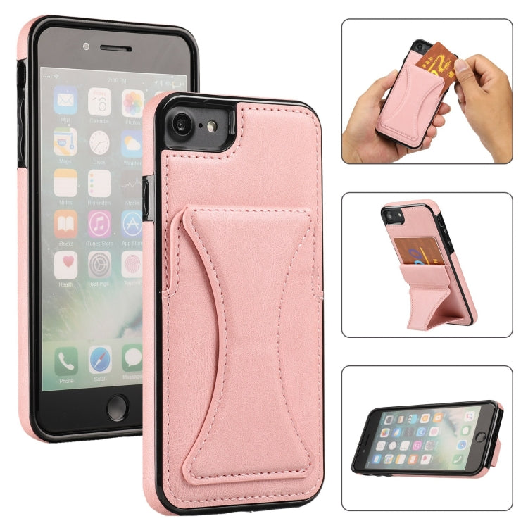 Custodia protettiva antiurto ultrasottile con supporto, For iPhone SE 2022 / SE 2020 / 8 / 7
