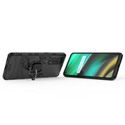 Custodia protettiva antiurto per PC + TPU con supporto per anello magnetico, For OPPO Realme X7 Pro Ultra, For Xiaomi Redmi K40 Gaming, For Honor Play 5T
