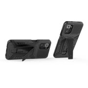 War Chariot Series Armor Custodia protettiva antiurto per PC + TPU all-inclusive con supporto invisibile, For Xiaomi Redmi Note 10 4G, For Xiaomi Redmi Note 10 Pro