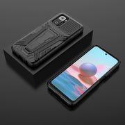 War Chariot Series Armor Custodia protettiva antiurto per PC + TPU all-inclusive con supporto invisibile, For Xiaomi Redmi Note 10 4G, For Xiaomi Redmi Note 10 Pro