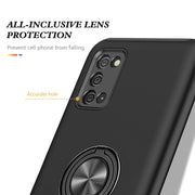 Custodia protettiva magnetica antiurto PC + TPU con supporto per anello invisibile, For Samsung Galaxy A02s US Version, For Samsung Galaxy A02 EU Version, For Samsung Galaxy A30s / A50s / A50, For Samsung Galaxy A71 4G, For Samsung Galaxy Note20