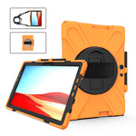 Custodia protettiva antiurto in silicone colorato + PC con supporto, cinturino da polso e tracolla, For Microsoft Surface Pro X / Pro X 2021