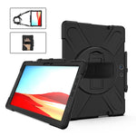 Custodia protettiva antiurto in silicone colorato + PC con supporto, cinturino da polso e tracolla, For Microsoft Surface Pro X / Pro X 2021