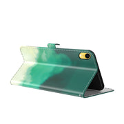 Custodia in pelle flip orizzontale con motivo ad acquerello con supporto, slot per schede e portafoglio, For iPhone XR, For iPhone XS Max