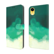 Custodia in pelle flip orizzontale con motivo ad acquerello con supporto, slot per schede e portafoglio, For iPhone XR, For iPhone XS Max