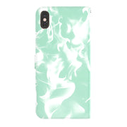 Custodia in pelle flip orizzontale modello Cloud Fog con supporto, slot per schede e portafoglio, For iPhone X / XS, For iPhone XR, For iPhone XS Max