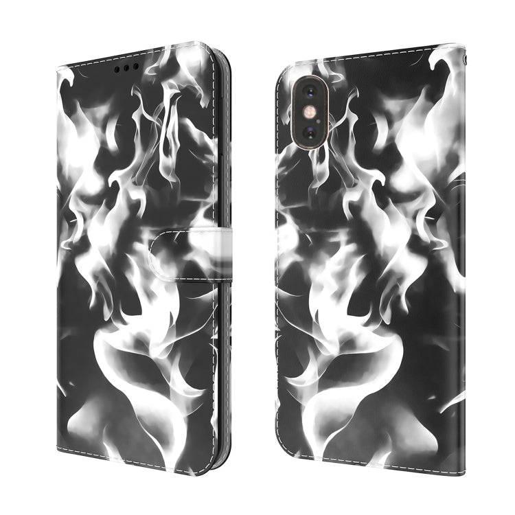 Custodia portafoglio in pelle per iPhone XS