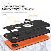 Custodia protettiva magnetica antiurto PC + TPU con supporto per anello invisibile, For Xiaomi Redmi 9C