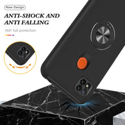 Custodia protettiva magnetica antiurto PC + TPU con supporto per anello invisibile, For Xiaomi Redmi 9C