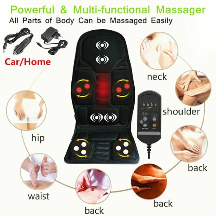 5 testine di massaggio 8 modalità Cuscino del sedile per massaggio cervicale multifunzionale per auto / famiglia, 5 Massage Heads AU Plug, 5 Massage Heads US Plug, 5 Massage Heads EU Plug, 5 Massage Heads UK Plug