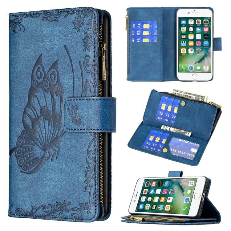 Custodia portafoglio in pelle con cerniera per iPhone