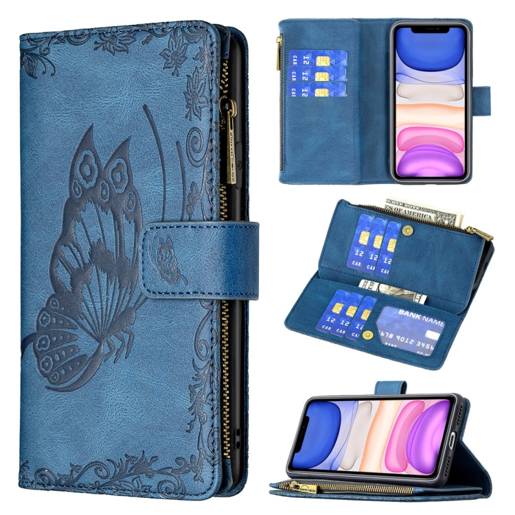 Custodia portafoglio in pelle con cerniera per iPhone XS Max