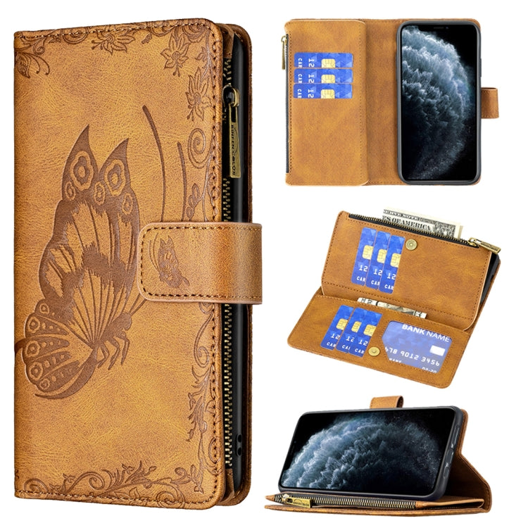 Custodia portafoglio in pelle con cerniera per iPhone XS Max