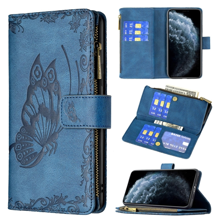 Custodia portafoglio in pelle con cerniera per iPhone XS Max