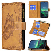 Custodia in pelle con cerniera per Nokia 1.4 e 3.4