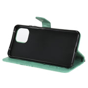 Custodia in pelle PU a vibrazione orizzontale con motivo a farfalla con stampa pressata con supporto e slot per carte e portafoglio e cordino, For Xiaomi Mi 11 Lite, For Xiaomi Mi 11 Pro