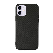 Custodia protettiva antiurto in PU + PC + TPU in fibra di carbonio, For iPhone 11, For iPhone 11 Pro, For iPhone 11 Pro Max, For iPhone 12 mini, For iPhone 12, For iPhone 12 Pro