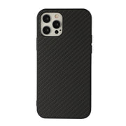 Custodia protettiva antiurto in PU + PC + TPU in fibra di carbonio, For iPhone 12 Pro Max